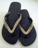 chinelo strass
