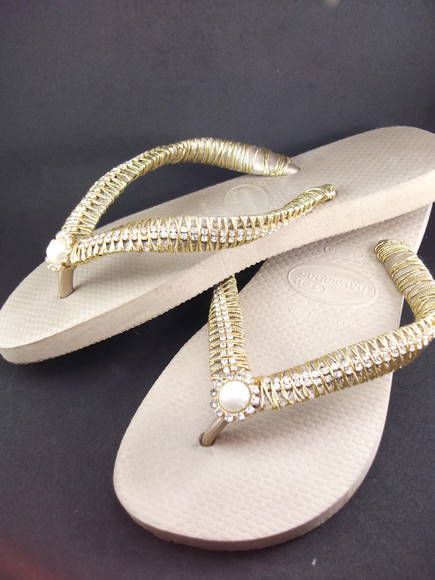 chinelo strass